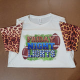 Leopard football tee