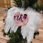 Angel wings ornament